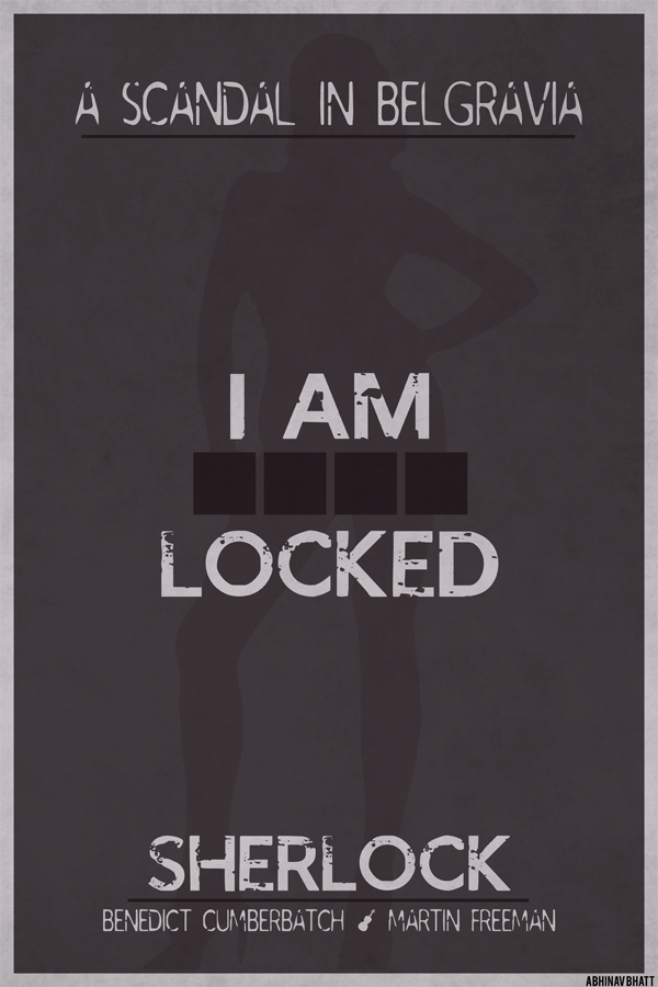 Sherlock Season 2 Minimal Posters