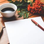 Stock Photo of a notepad and coffee